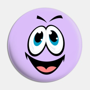 funny emoji cartoon face Pin