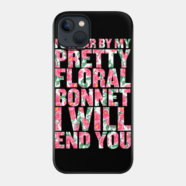 Pretty Floral Bonnet - Firefly - Phone Case