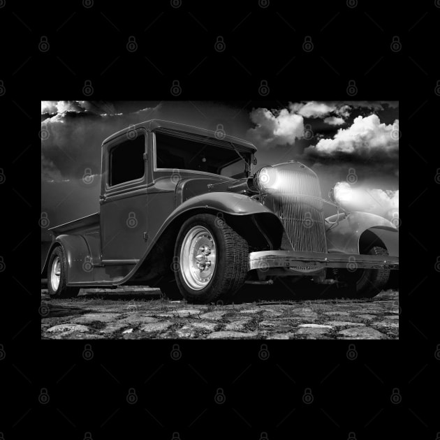 Ford - HotRod - 03 black white by hottehue