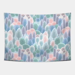 Frosty forest Tapestry