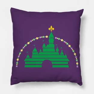 Mardi Gras Green Pillow