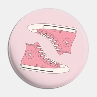 Pink High Top Sneakers Pin