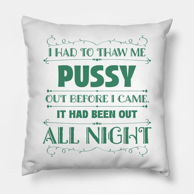 Are you Being Served - Mrs Slocombe quote Pillow by RetroPandora