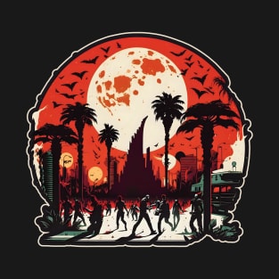 Red Moon Rising: Zombies on the Strip II T-Shirt