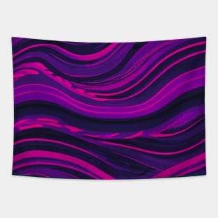 Abstract Watercolor Waves Tapestry