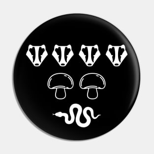 Badger Mushroom Snake Pin