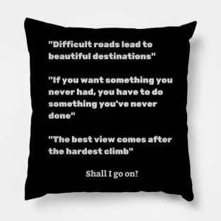 Motivational Clichés Pillow