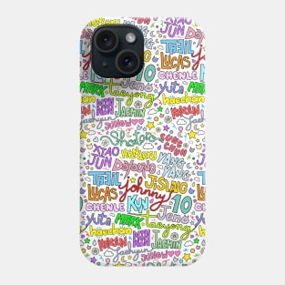 NCT's cute names (OT23) - Pattern. Phone Case