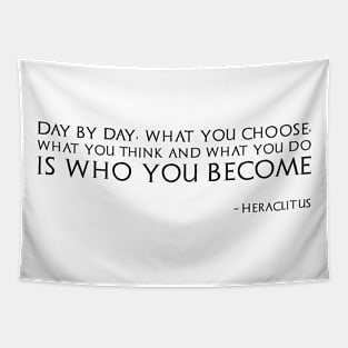 Classical Greek Philosophy Heraclitus Quote Motivational Tapestry