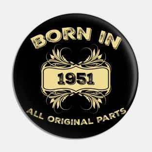 car 1951 70 Year Old vintage shirt Pin