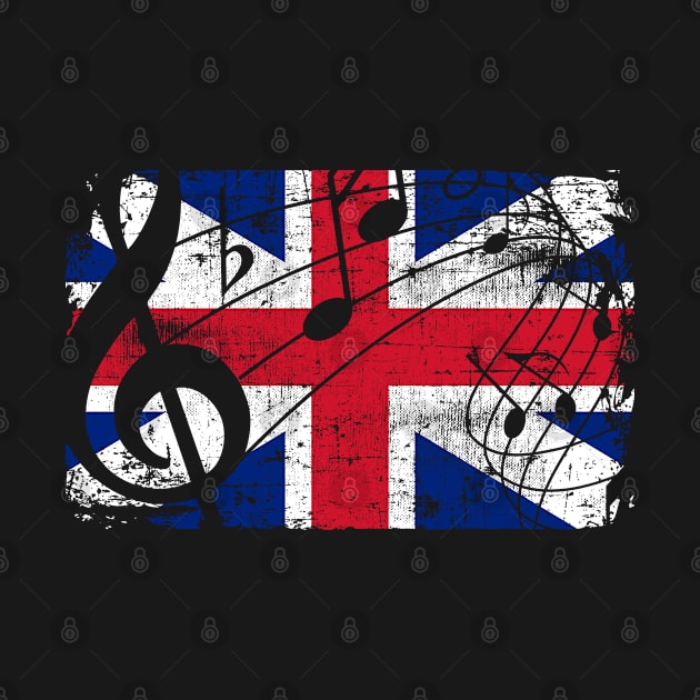 Great Britain Music Flag by Teeladen