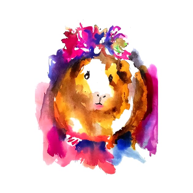 Guinea Pig in Flower Crown by StudioKaufmann