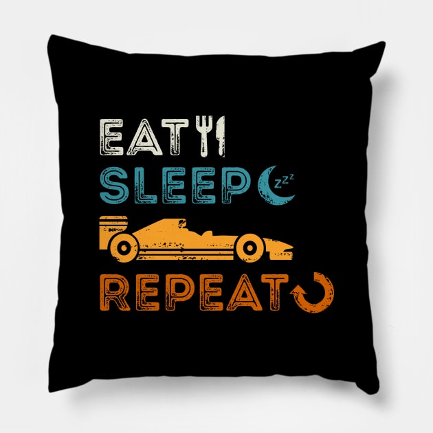 Eat Sleep Formula Repeat Pillow by marieltoigo