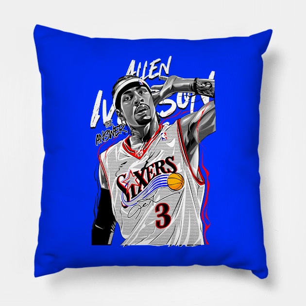 Allen The Answer Pillow by Planet of Tees