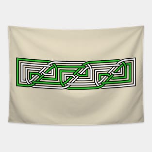 Decorative Rectangular Celtic Interlaced Knot Pattern 1 Tapestry