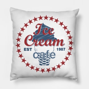 ice cream cafe Pillow