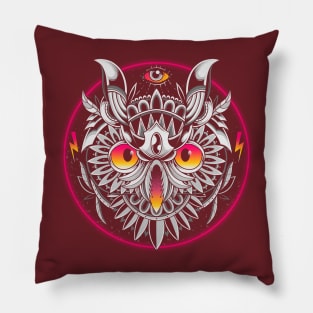 Retrowave Owl Pillow