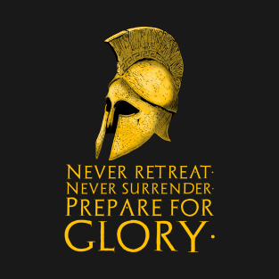 Motivational Inspiring Ancient Greek Spartan Warrior Helmet T-Shirt