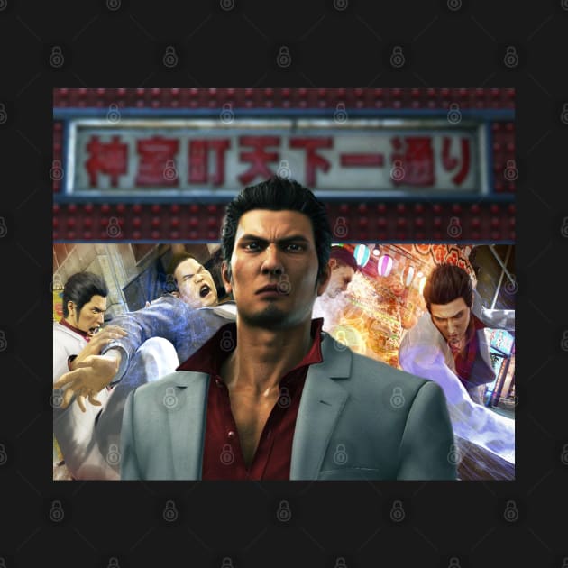 Welcome to Kamurocho Kiryu Kazuma by thehollowpoint