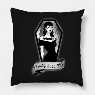 Sinner Girl Gothic Pillow