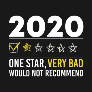 Would Not Recommend 2020 One Star Review T-Shirt