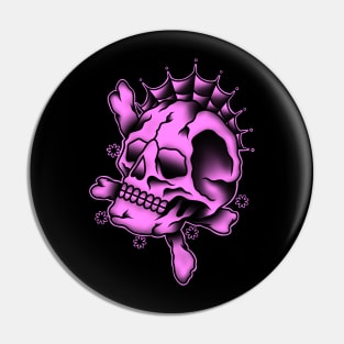 HomeSchoolTattoo PINK SKULL Pin