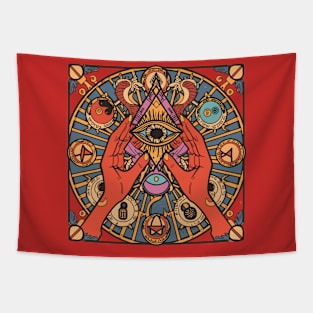 Beyond Reality: Occult Visionaries Tapestry