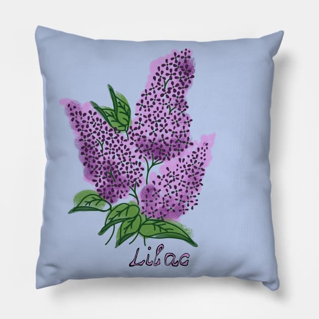 Lilac Pillow by Slightly Unhinged