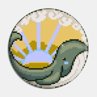 pixel whale Pin