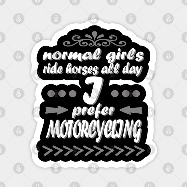 Motorcycle biker woman biker bride biker gift Magnet by FindYourFavouriteDesign