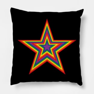 Rainbow Star Pillow