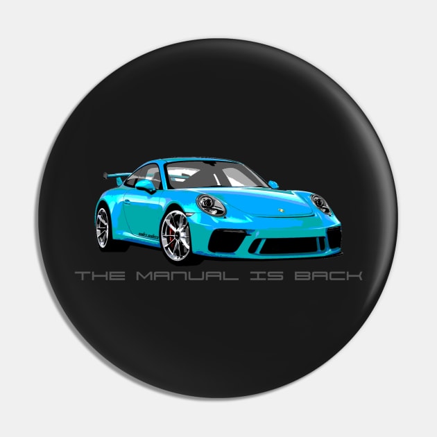 Shift Shirts Back To Basics - 991 GT3 Inspired Pin by ShiftShirts