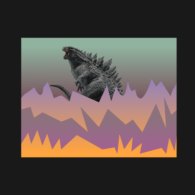 godzilla by merryneek