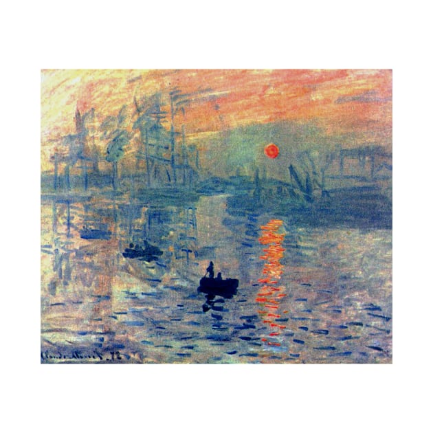 Impression, Sunrise by Claude Monet (1872) by Naves