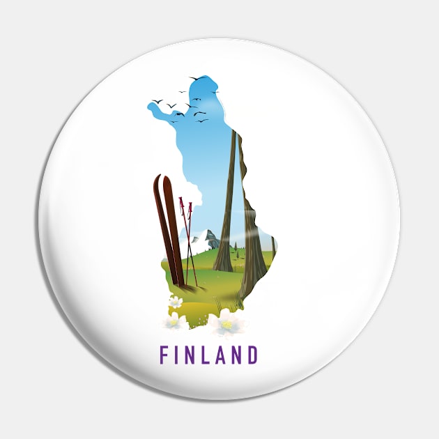 Finland ski travel poster Pin by nickemporium1