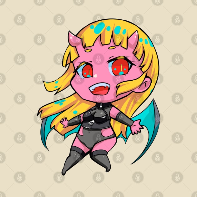 A cute chibi succubus by PichyPoy