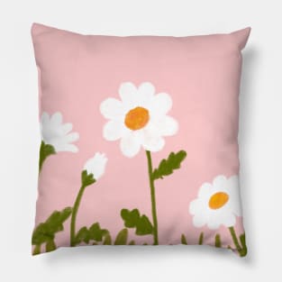 Daisies Pink Pillow