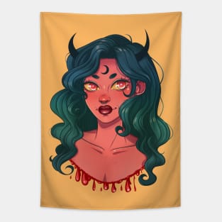 Moon Demon Tapestry