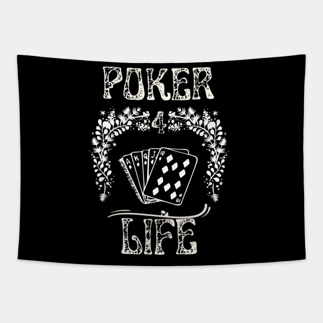 Poker 4 Life Tapestry by NICHE&NICHE