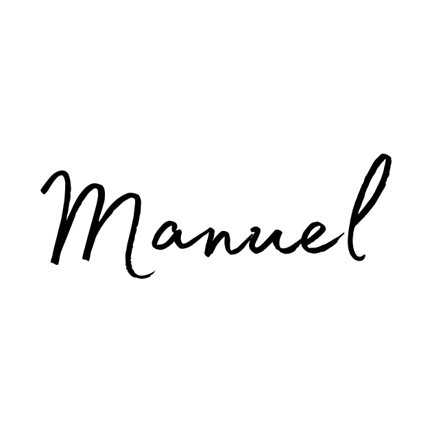 Manuel Name Calligraphy by Word Minimalism