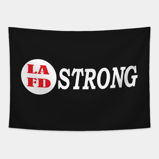 LAFD Strong - Los Angeles Fire Department Strong Tapestry by Islanr