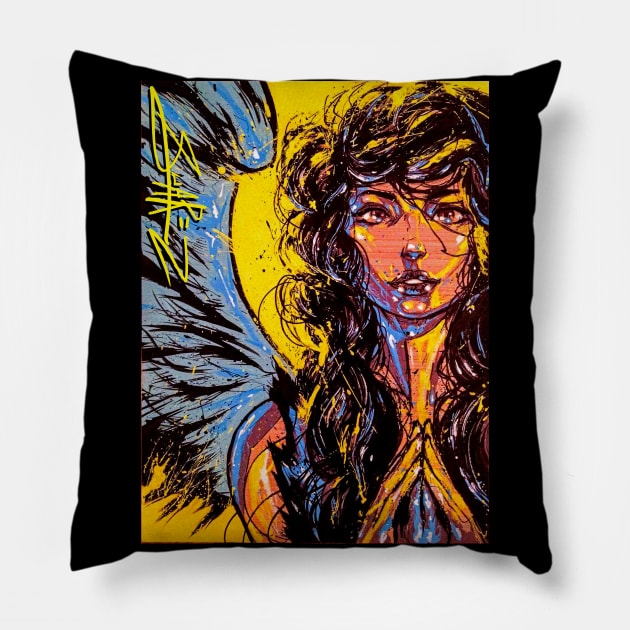 Angel Pillow by SuarezArt