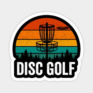 Funny Disc Golf Player Retro Vintage Magnet