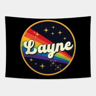 Layne // Rainbow In Space Vintage Style Tapestry