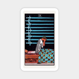 Card #58 - Nine Of Swords - Rider Waite Smith Tarot Magnet