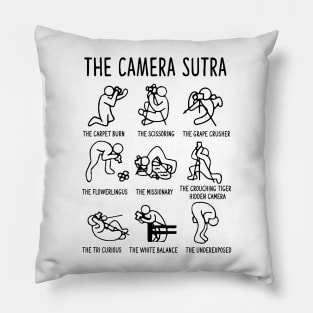 The Camera Sutra - Funny Design Pillow