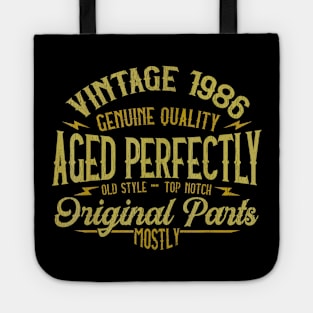 Vintage 1986 34th Birthday 34 Years Old Gift Tote