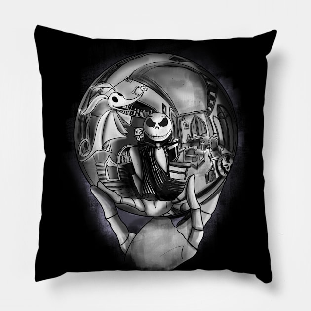 Escher Nightmare Pillow by Fan.Fabio_TEE