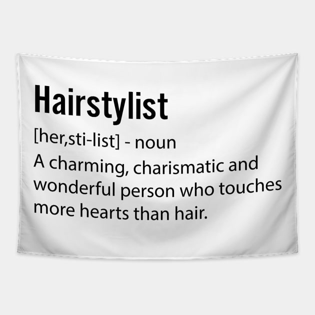 Hairstylist funny saying Tapestry by animericans