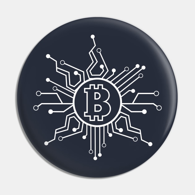 Bitcoin Crypto Blockchain technology Pin by My Crypto Design